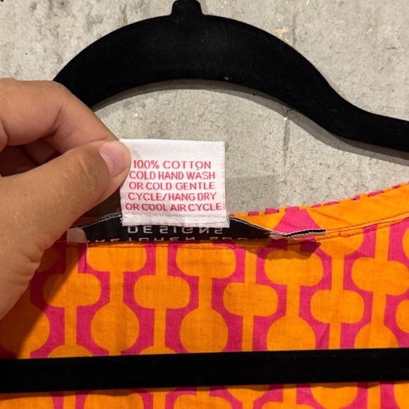 Gretchen Scott Small Bright Print Sleeveless Shift Tunic Dress Preppy Resort - Picture 4 of 7